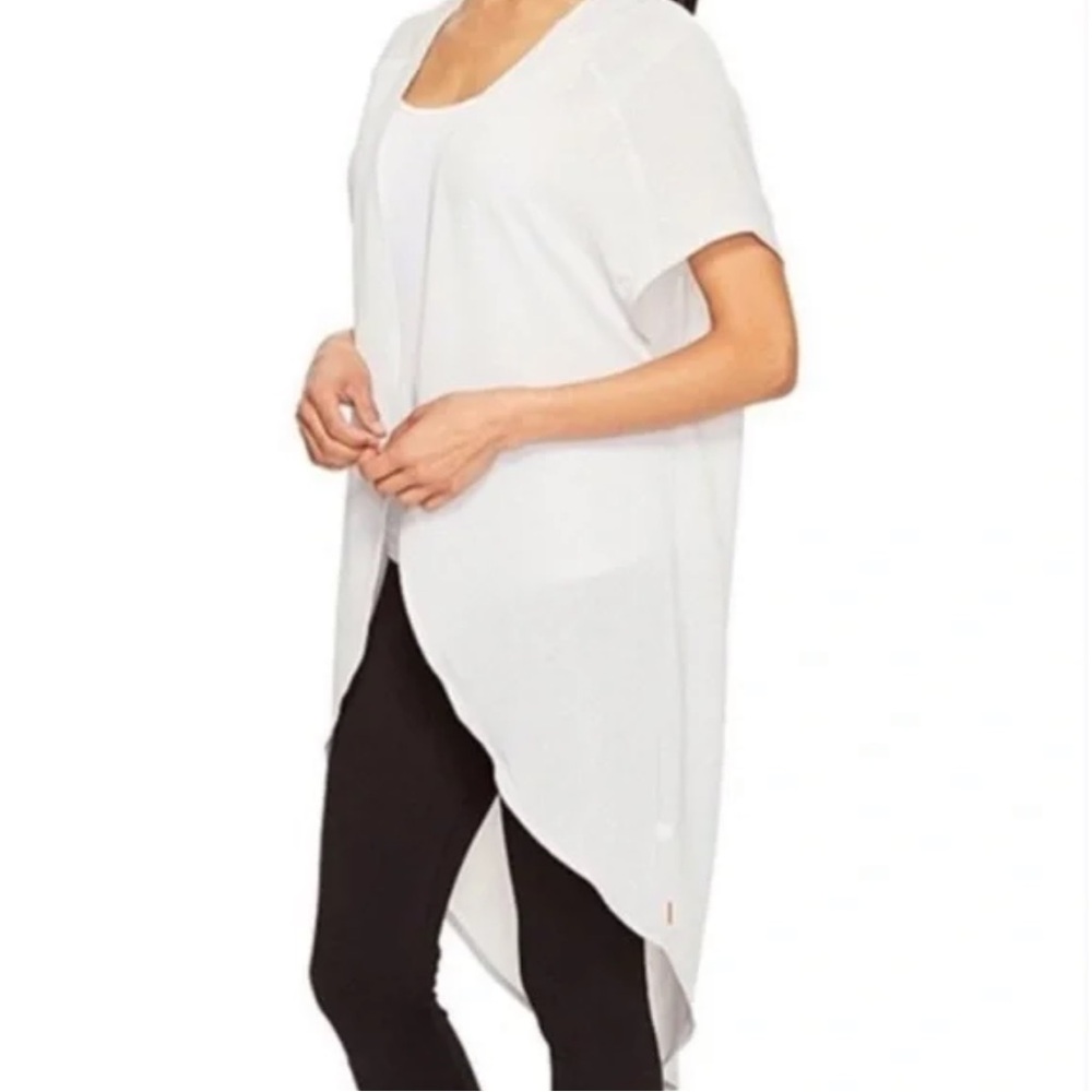 Lucy perforated shrug wrap top